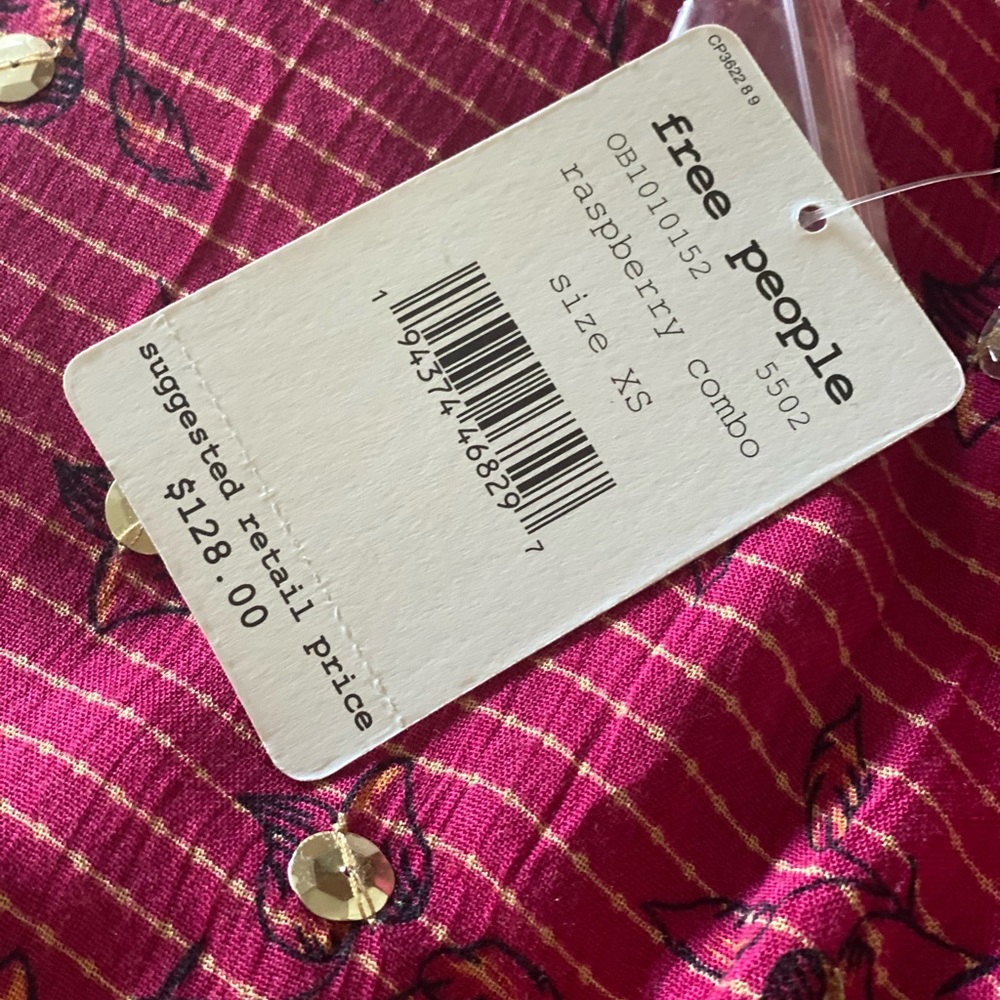 NEW Free People pink kimono sequin jacket - Picture 4 of 5
